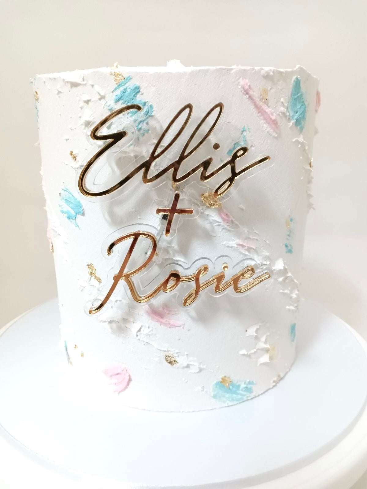 Custom Name Mirrored Cake Fropper