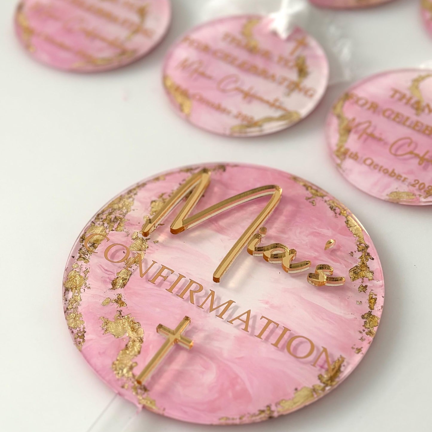 Custom Thankyou Tags ~ Marbled