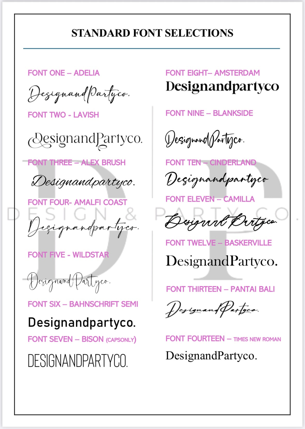 Wavy Acrylic Sign - Various Sizes