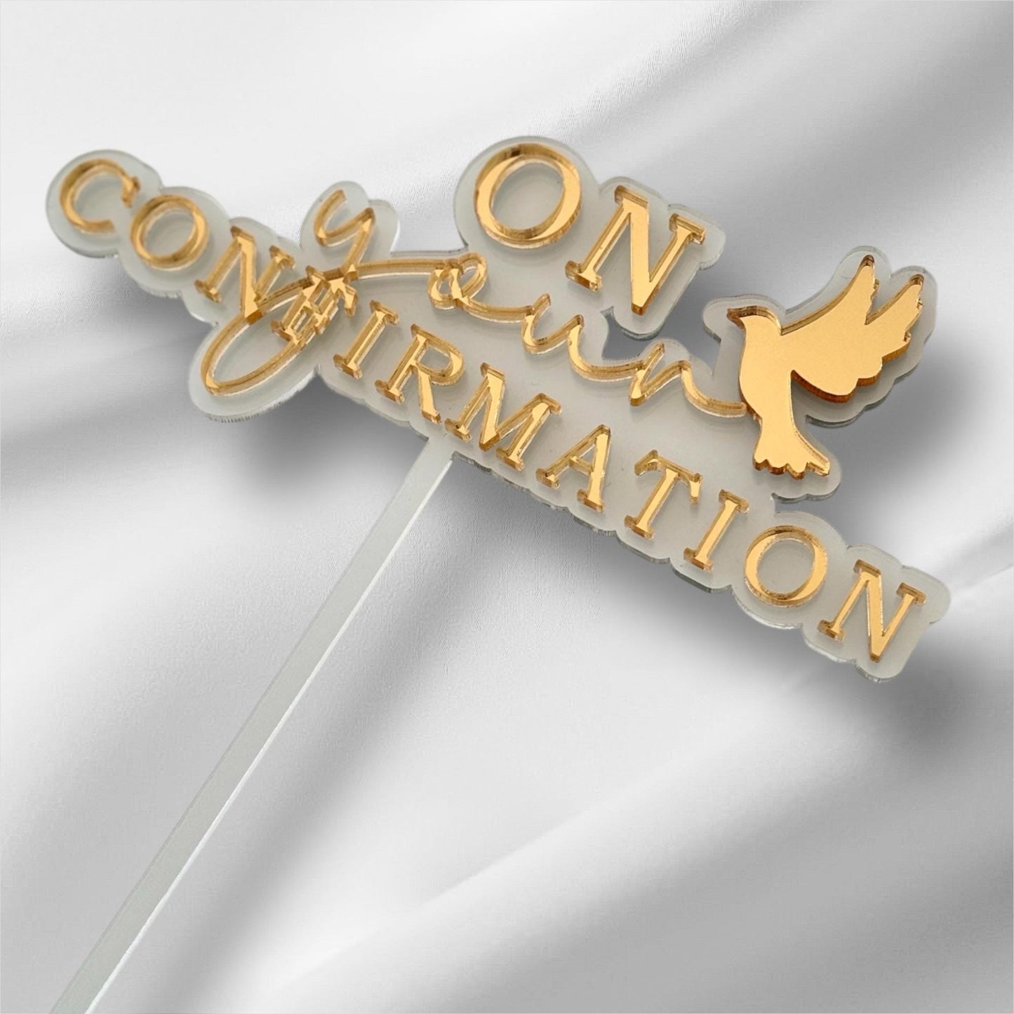 On Your Confirmation Cake Topper ~ with Dove