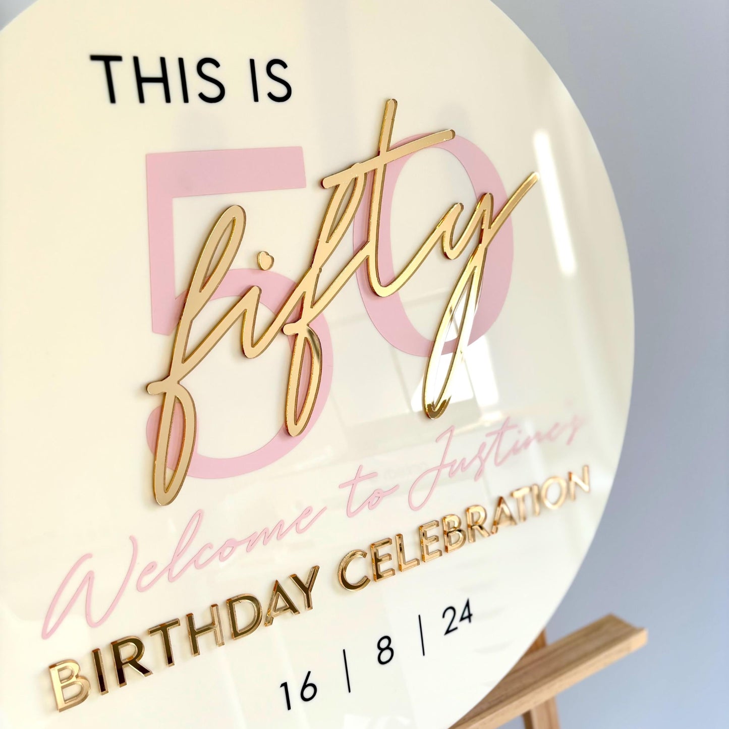 Round Welcome Sign ~ 60cm