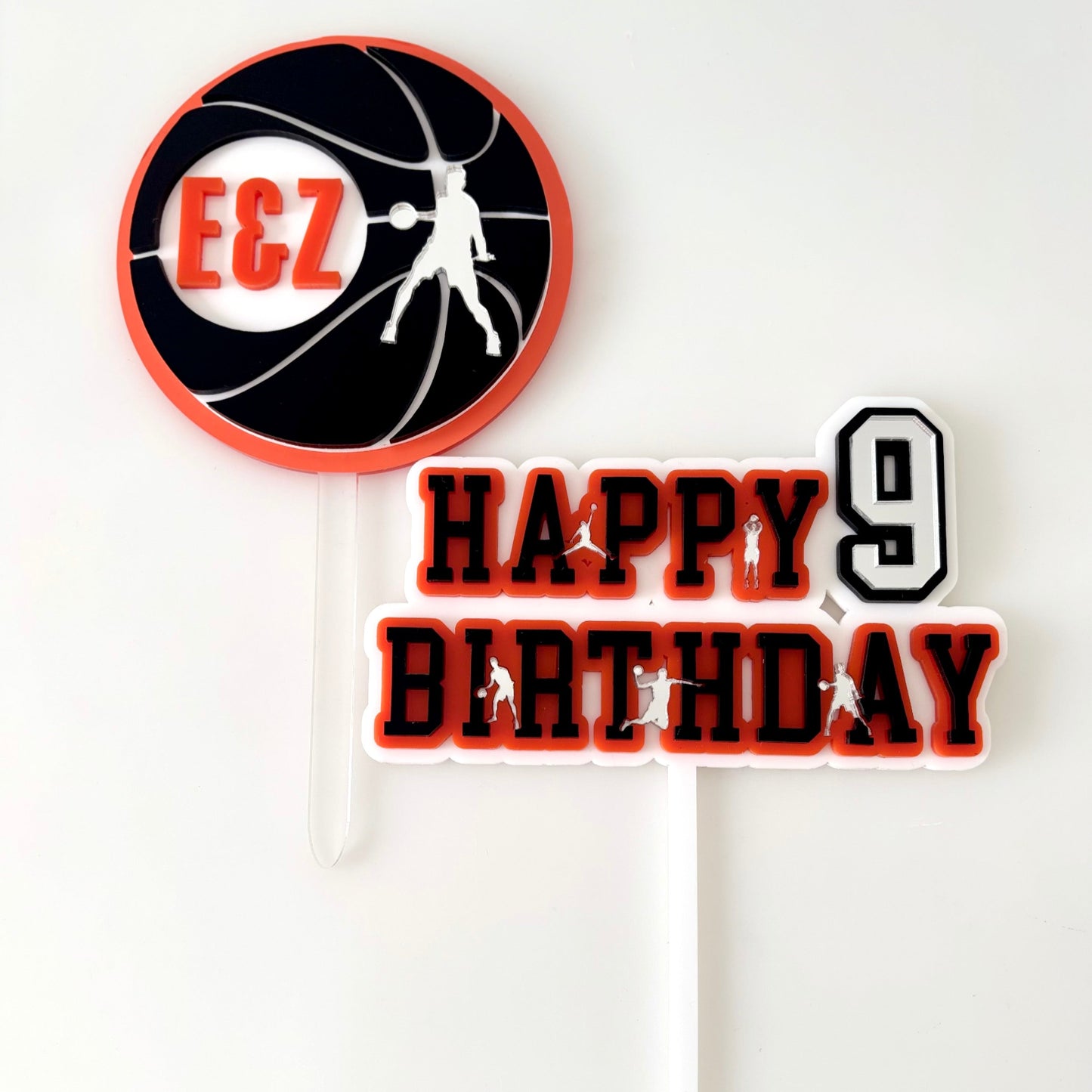 Baketball Cake Topper Set