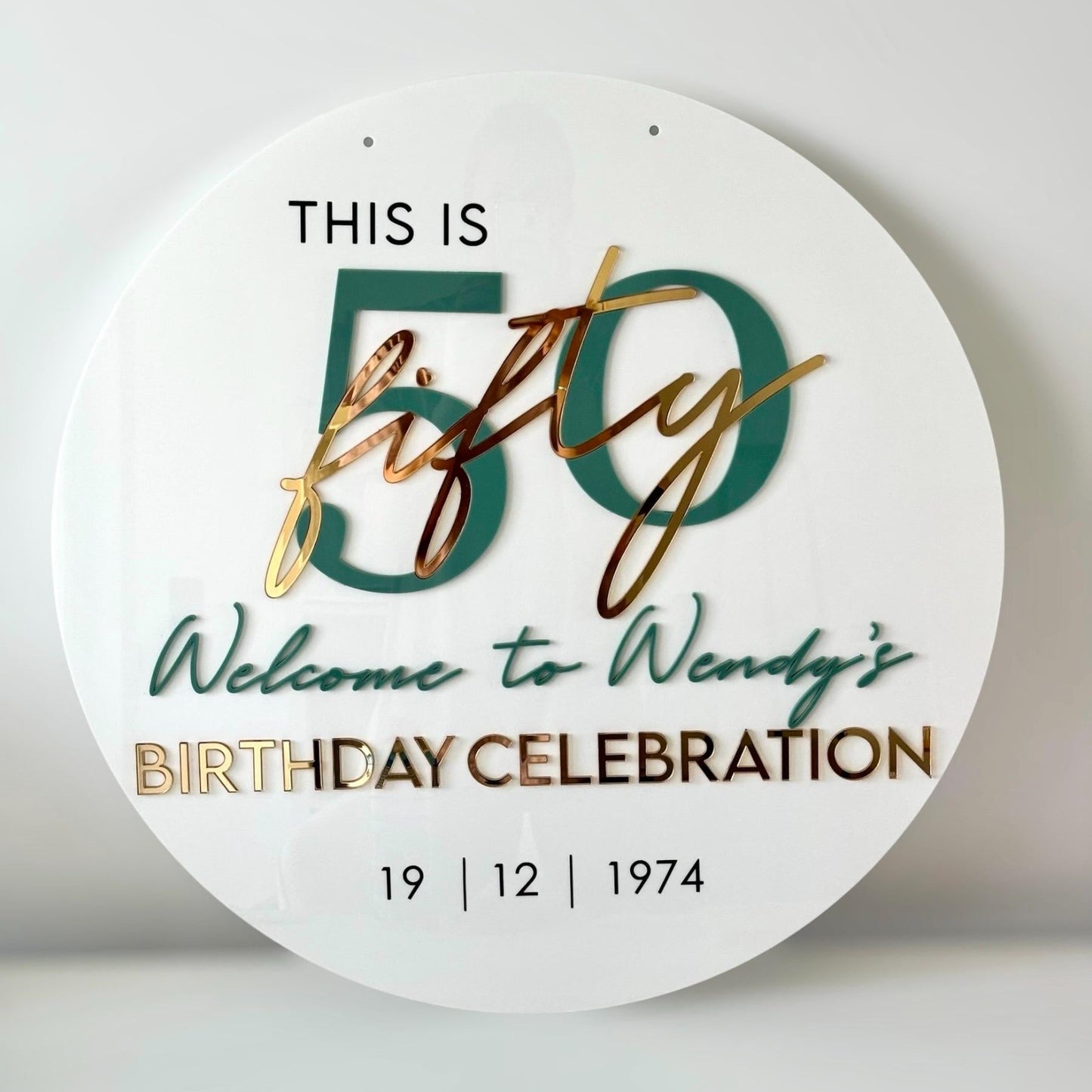 Round Welcome Sign ~ 60cm