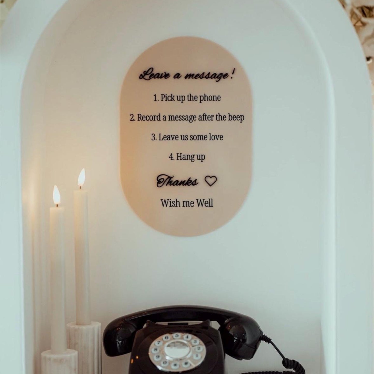 Oval Acrylic Sign - A4 & A3