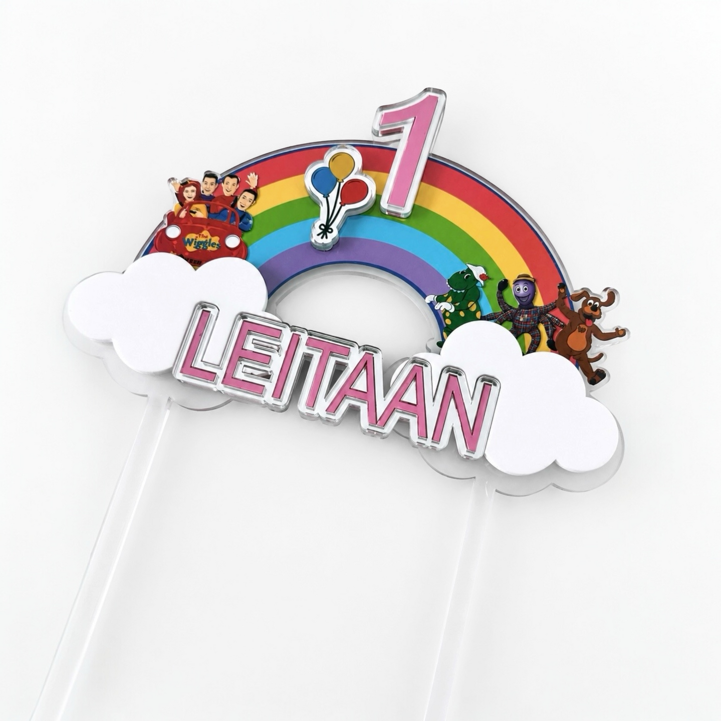 Wiggles Custom Cake Topper | Personalised with Name & Age