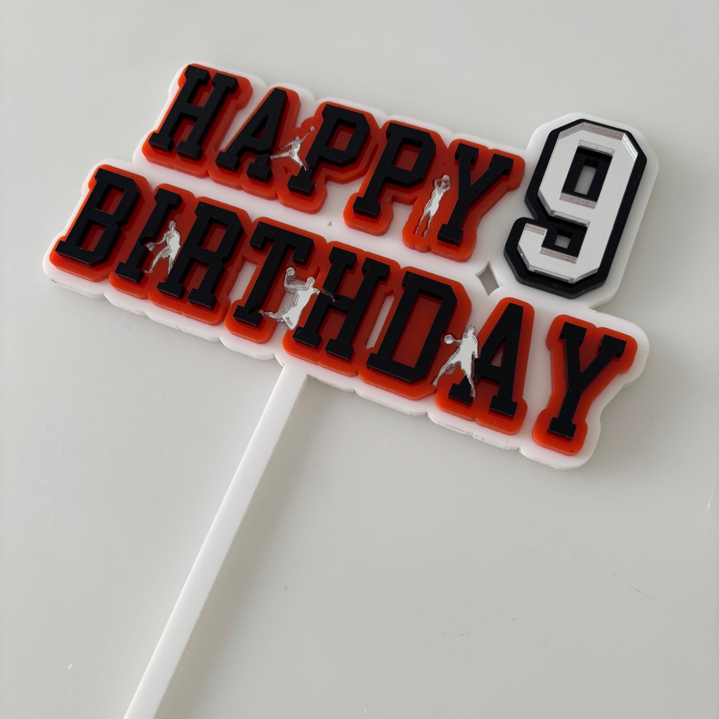 Basketball Cake Topper Set – Cake Decorations for Basketball Fans