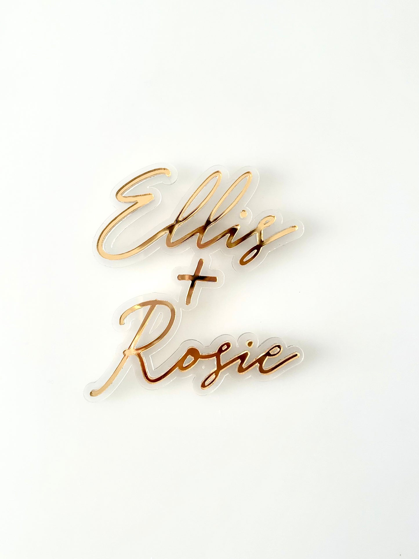 Custom Name Mirrored Cake Fropper