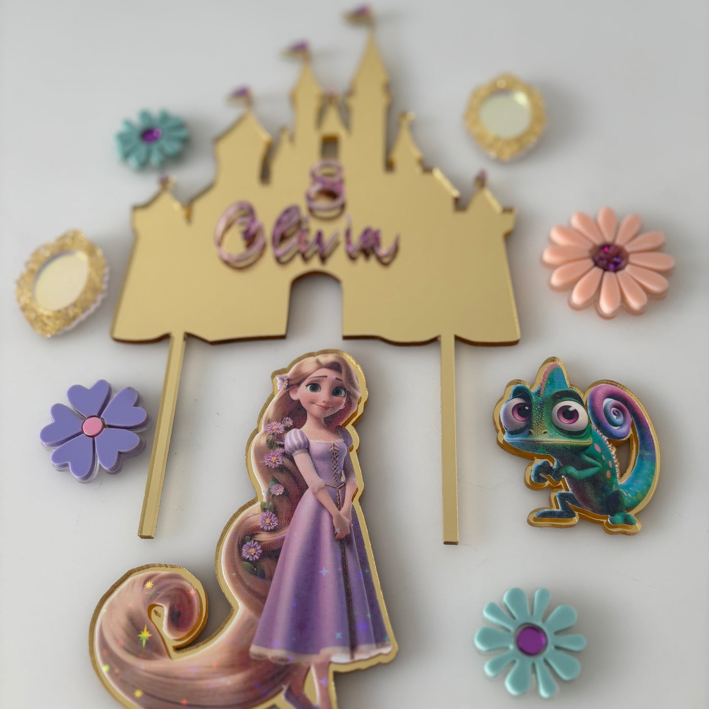 Disney Princess Rapunzel Cake Topper Set – Personalised