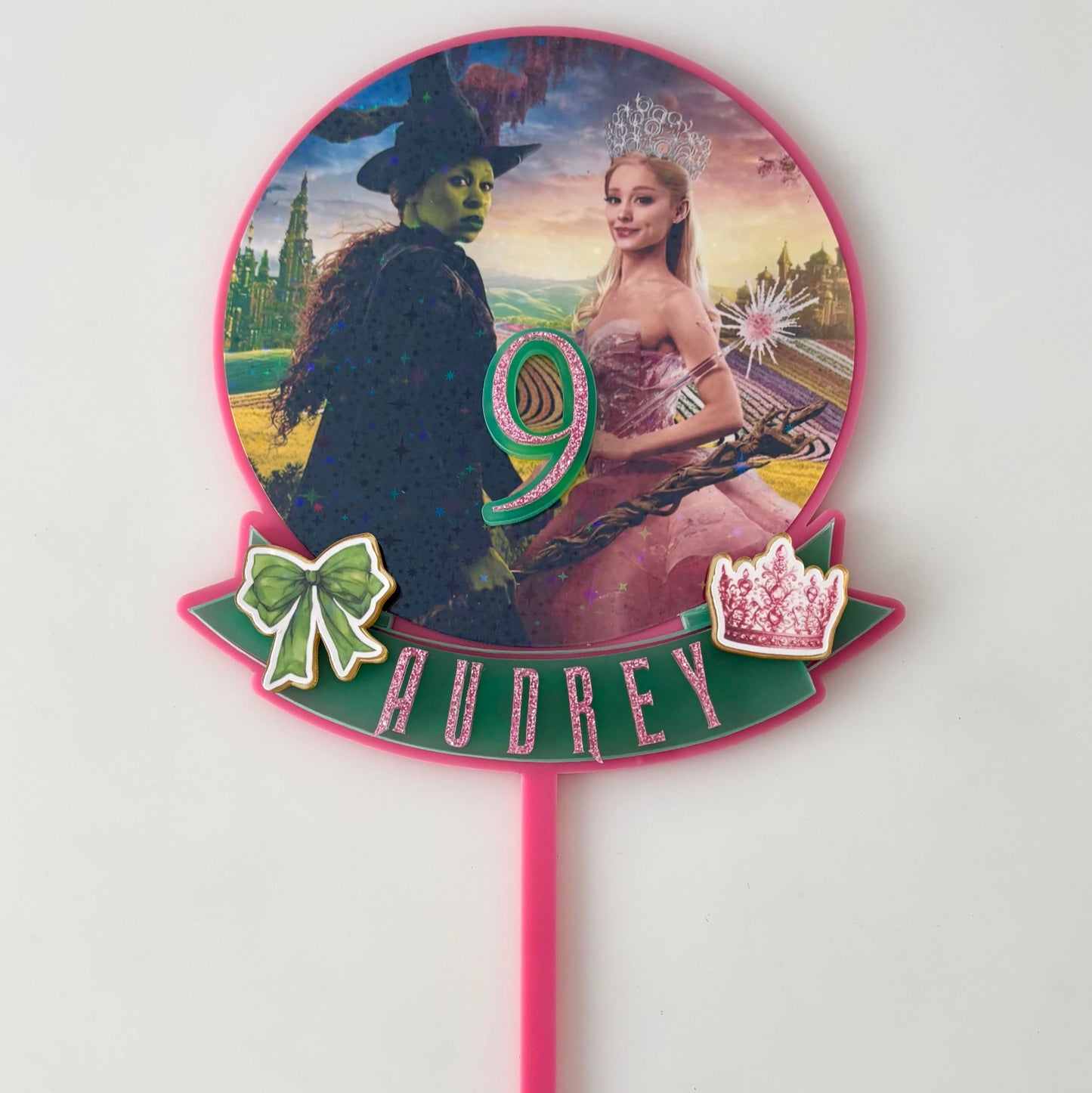 Wicked Themed Birthday Cake Topper