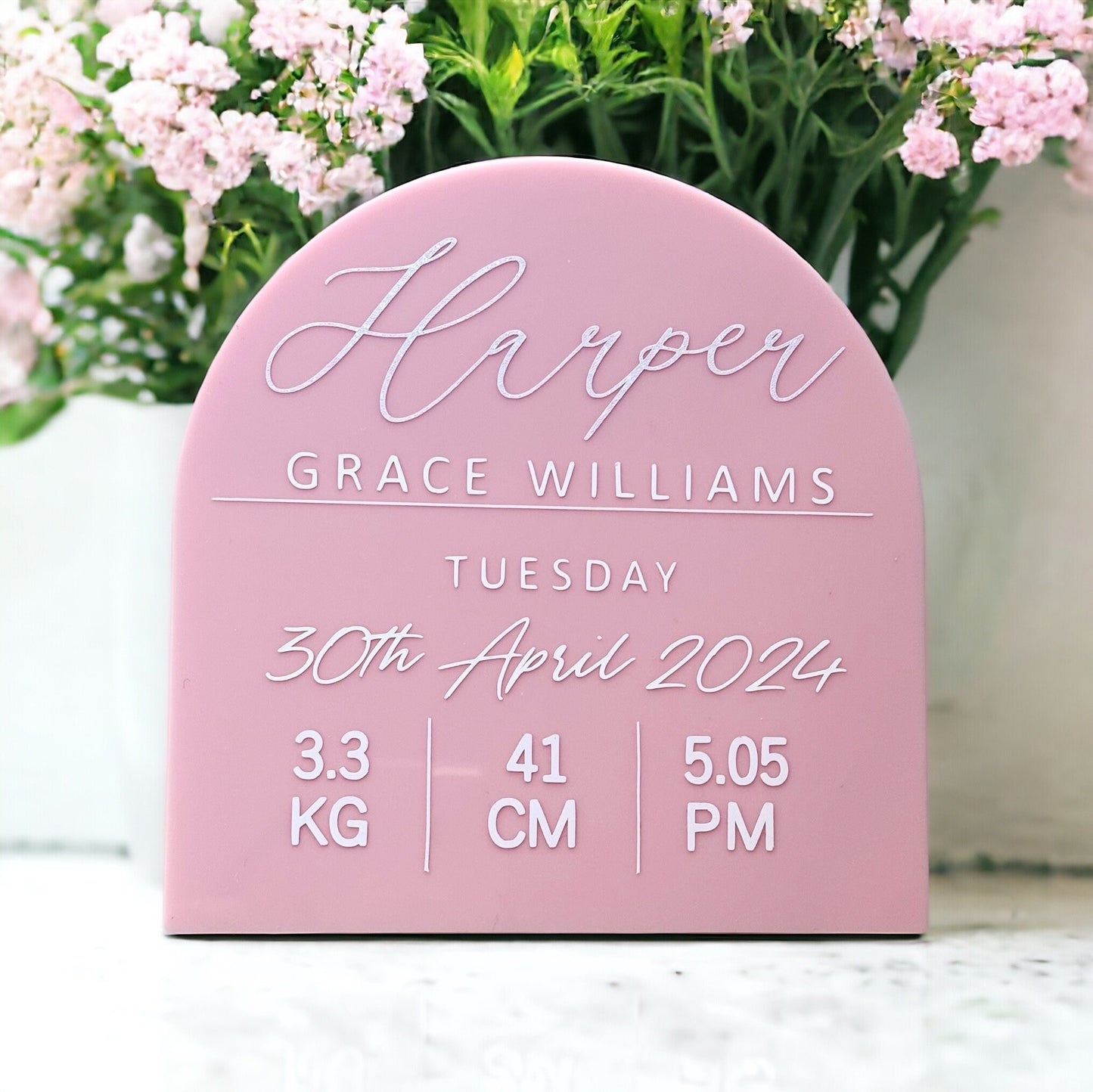 Baby Announcement Sign ~ Detailed