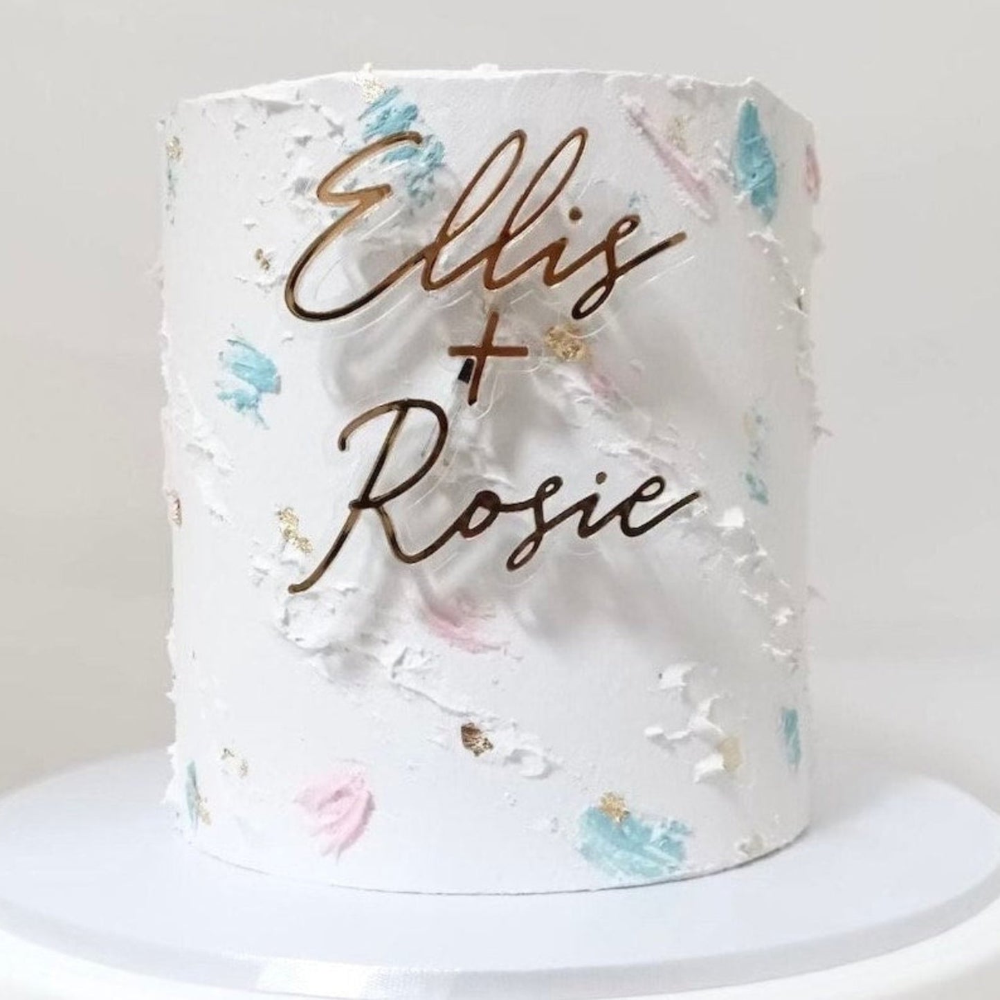Custom Name Mirrored Cake Fropper