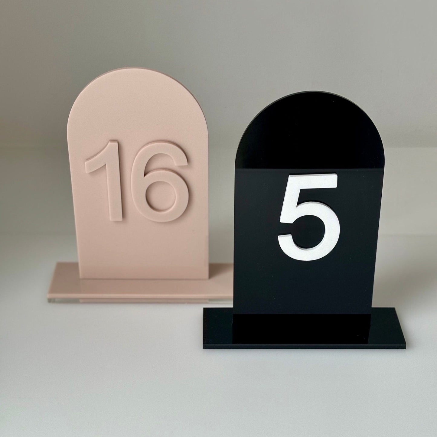 Table Number Signs