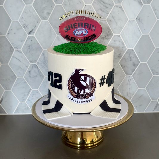 Personalised AFL-Inspired Birthday Cake Topper Set | Custom Football Cake Decoration