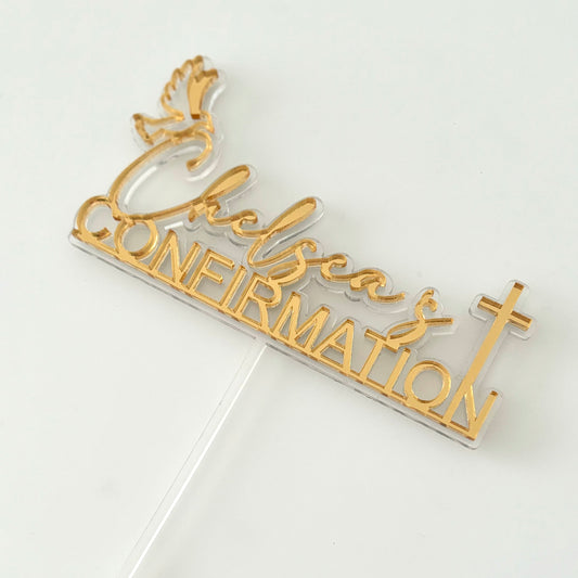 Personalised Confirmation Cake Topper