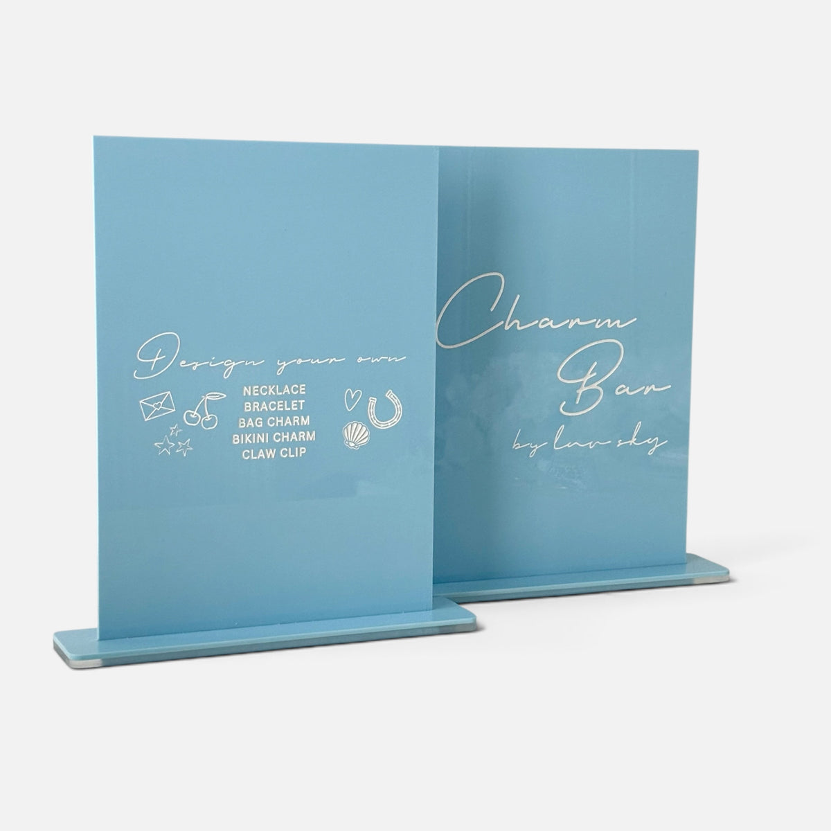 A4 Rectangle Acrylic Sign with Stand | Custom Engraved Event Signage