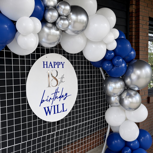 60cm Custom Round Acrylic Sign | Personalised Welcome Sign