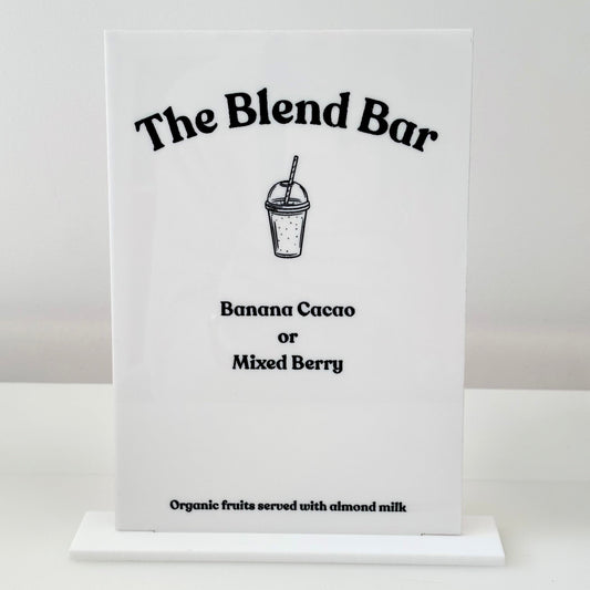 A4 Rectangle Acrylic Sign with Stand | Custom Engraved Event Signage