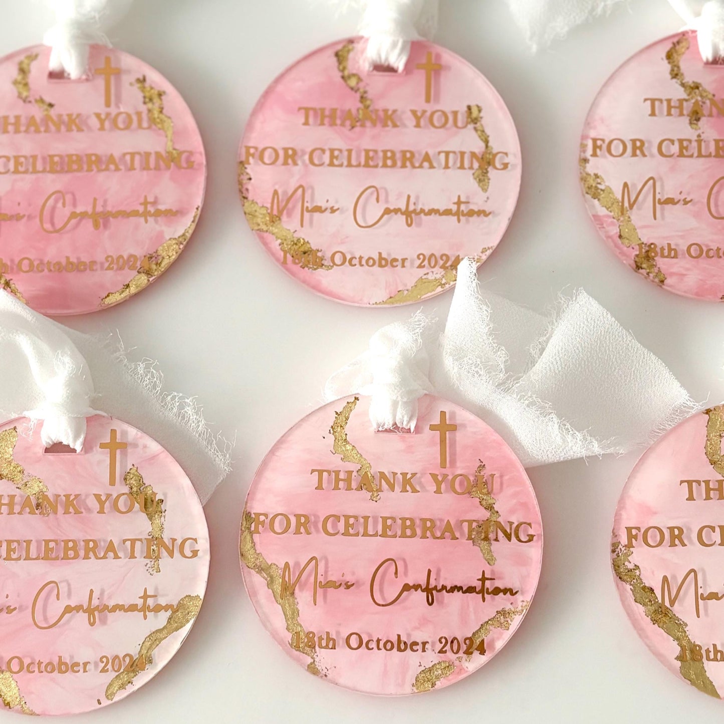 Custom Thankyou Tags ~ Marbled