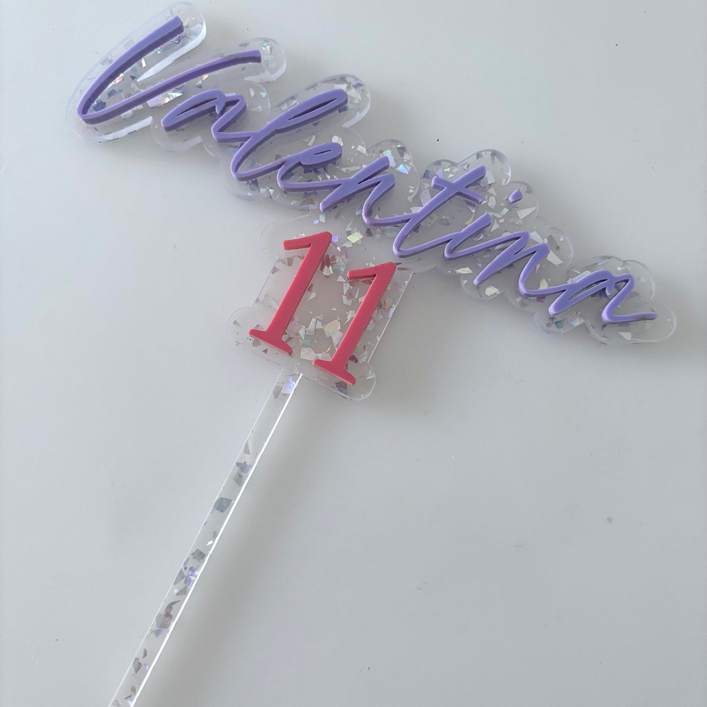 Personalised Name & Age Cake Topper