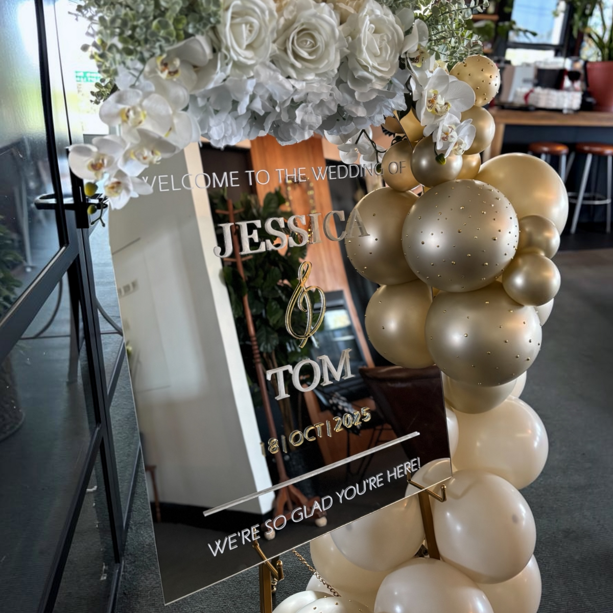 A1 Arch Acrylic Event Signage | Personalised Wedding & Party Signs