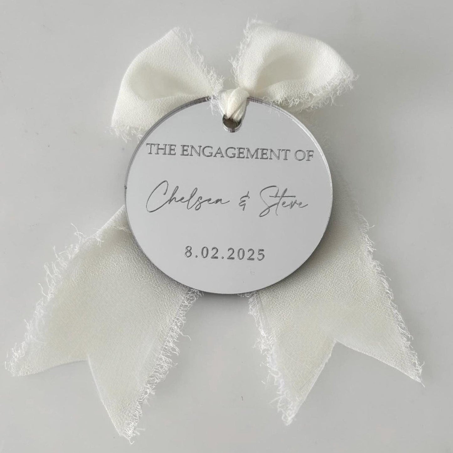 Personalised Round Acrylic Thank You Tags