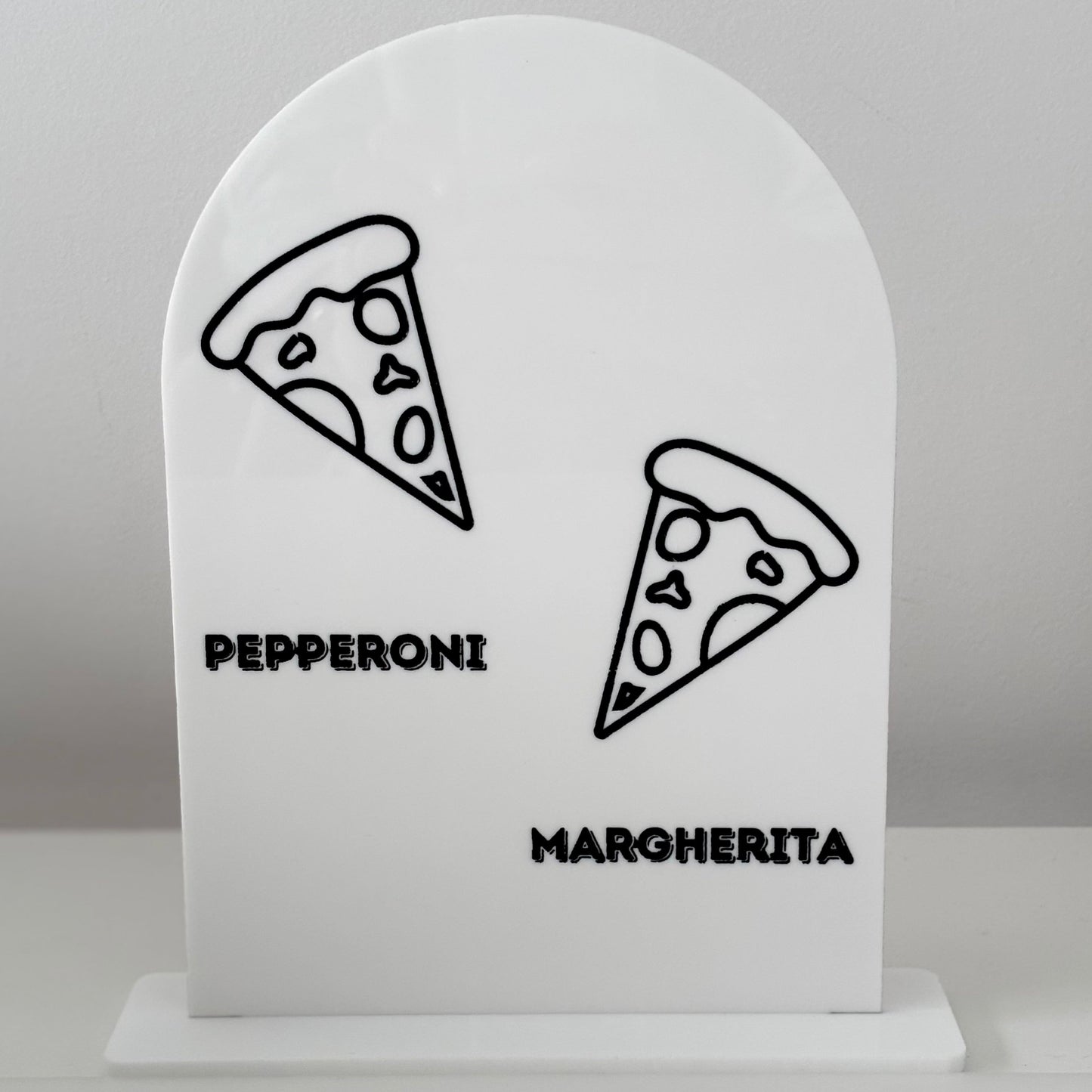 A4 Arch Acrylic Sign | Custom Event & Business Sign (Your Design)