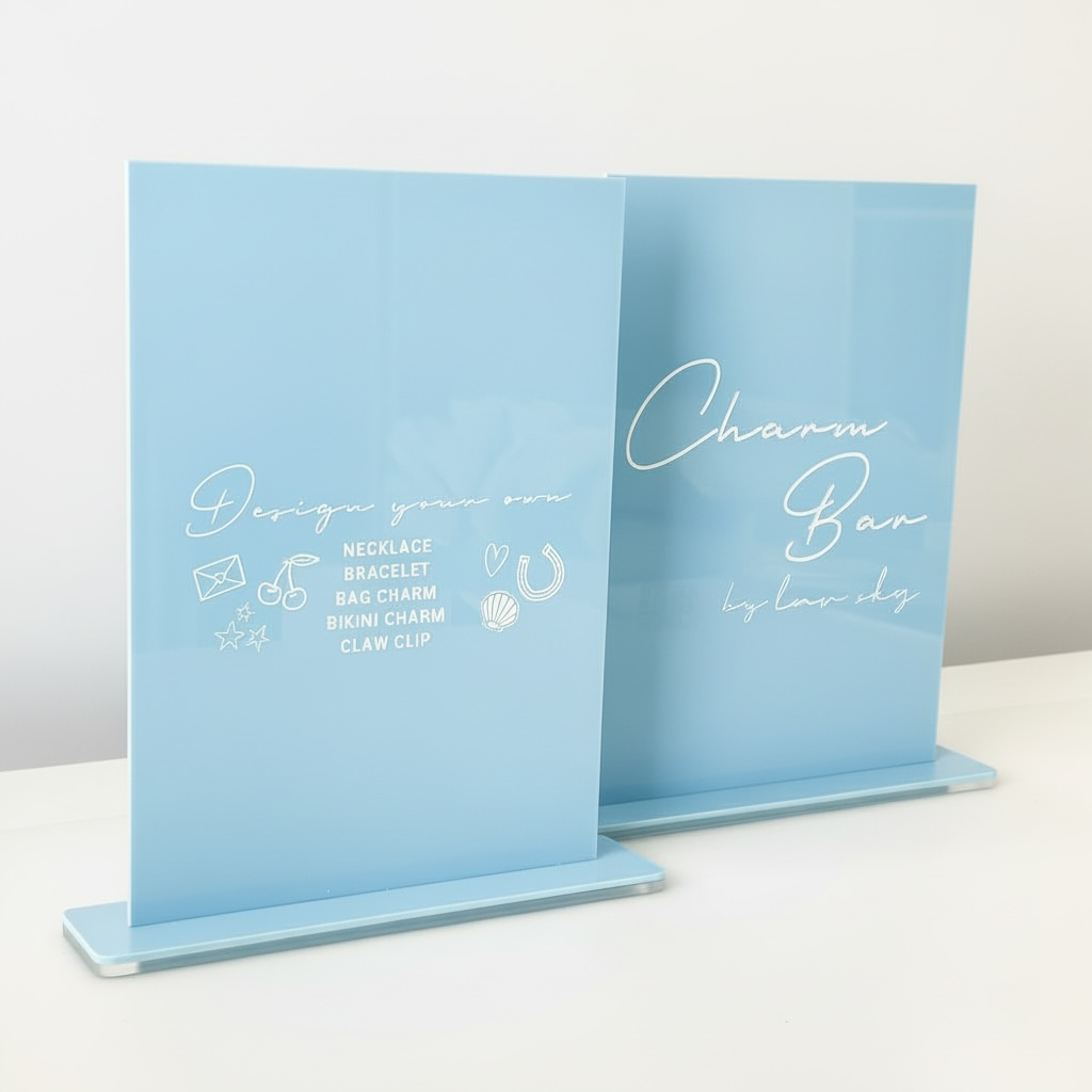 A4 Rectangle Acrylic Sign | Custom Event & Business Sign (Your Design)