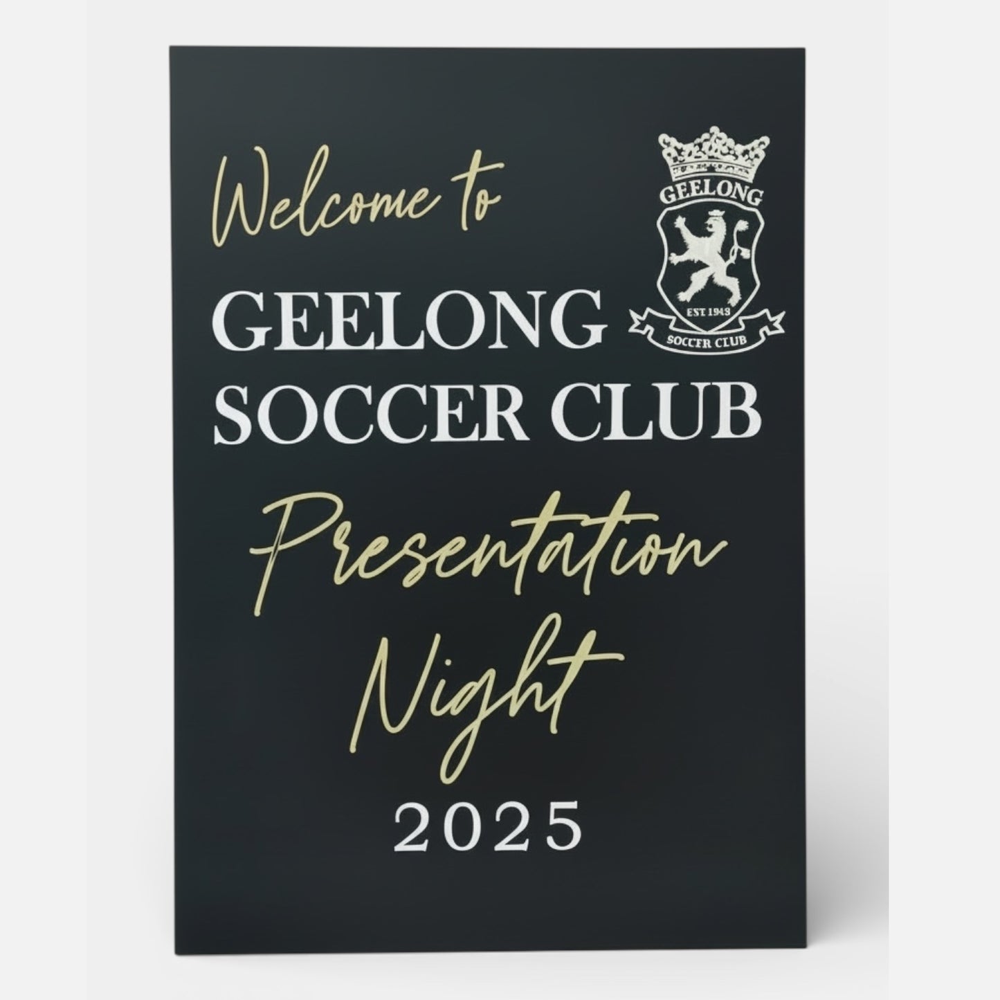 A2 Rectangle Acrylic Welcome Sign | Personalised Event Sign
