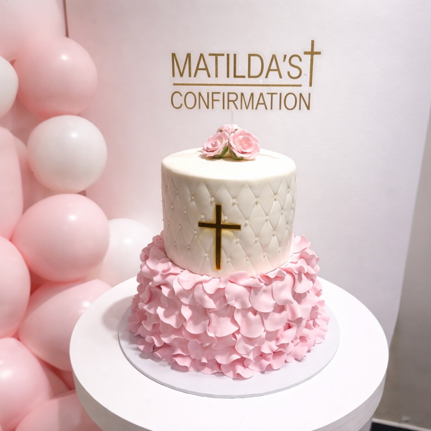 Personalised Confirmation Cake Topper | Mirror Acrylic