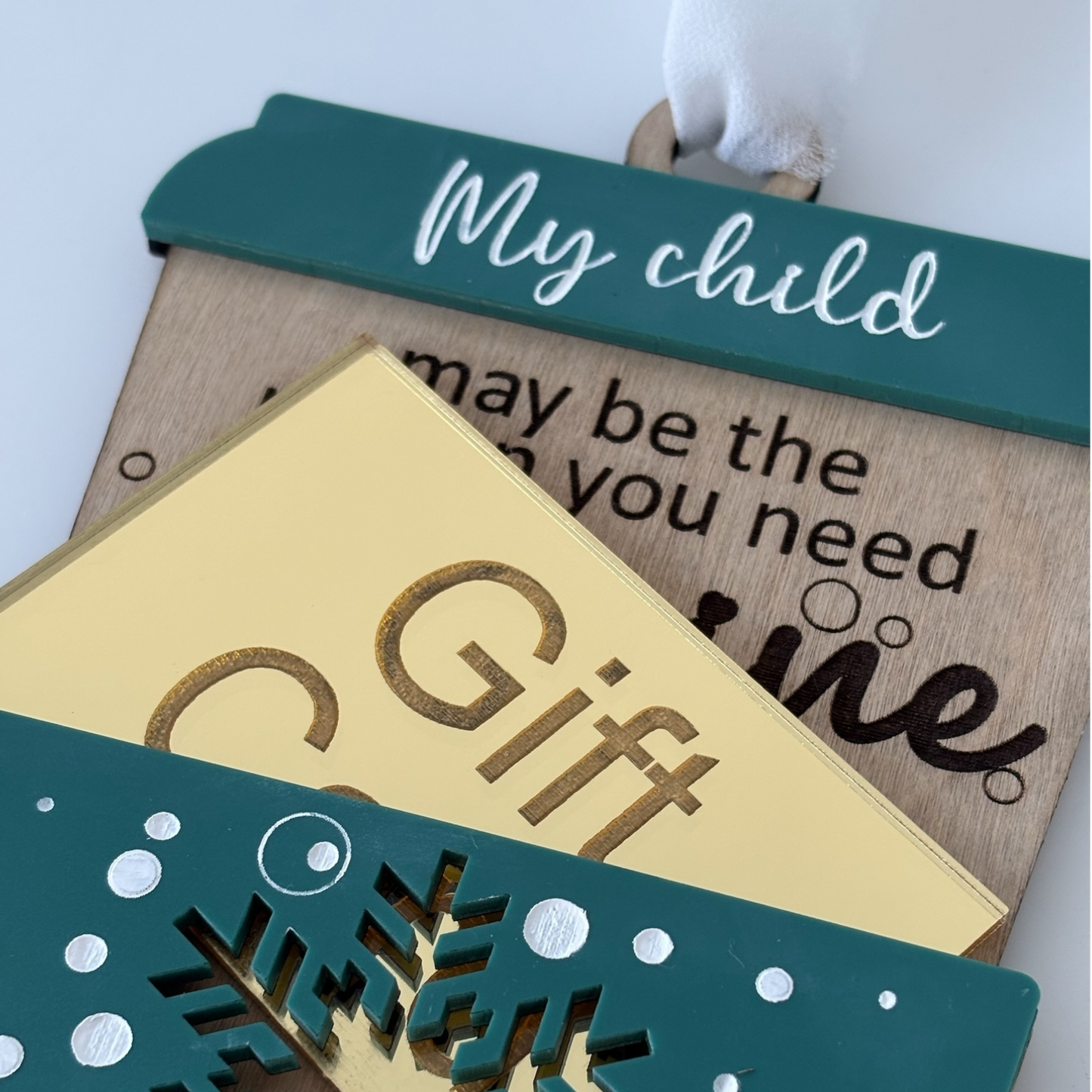Festive Gift Card Holder for Teachers - Red or Green