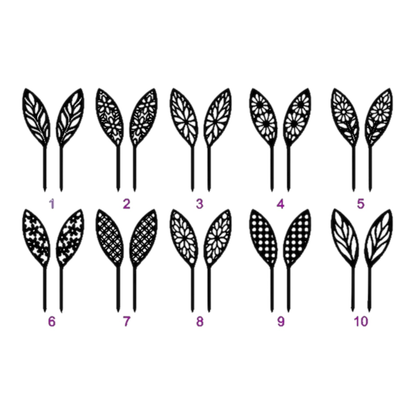 Easter Bunny Cake Topper Picks ~ Floral Arrangement & Easter Cake Decorations (Various designs & sizes)