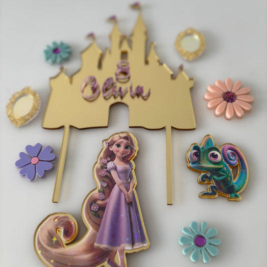 Disney Princess Rapunzel Cake Topper Set – Personalised
