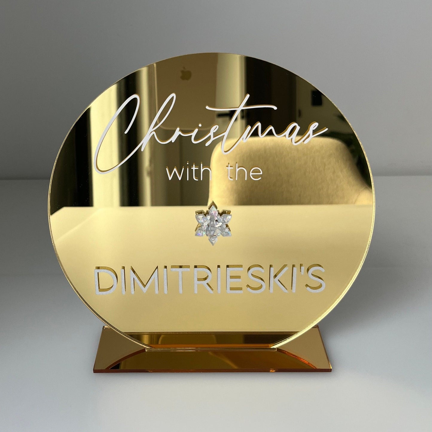 Personalised Christmas Sign – “Christmas with the [Surname]”