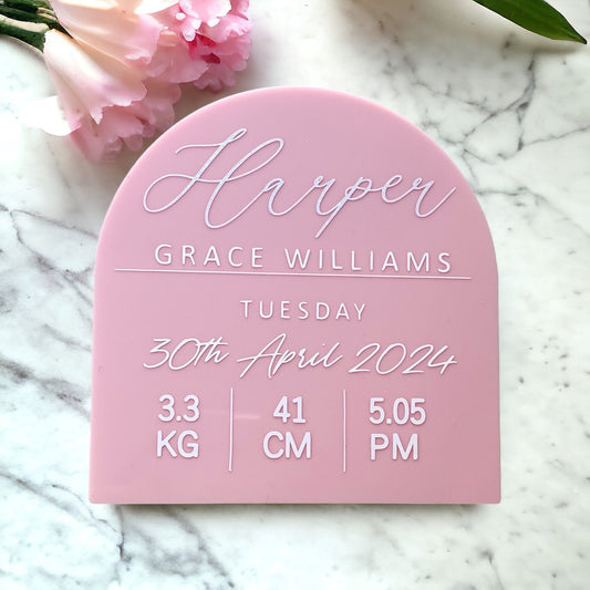 Baby Announcement Sign ~ Detailed
